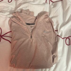 Nike light pink running  Half-Zip Pullover